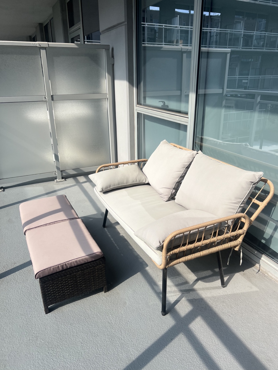 Outdoor Sofa with Ottoman