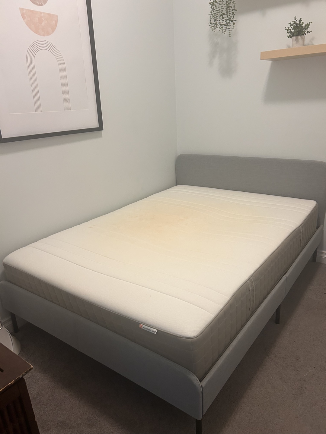IKEA Bed Frame with Mattress (Double) - photo 2