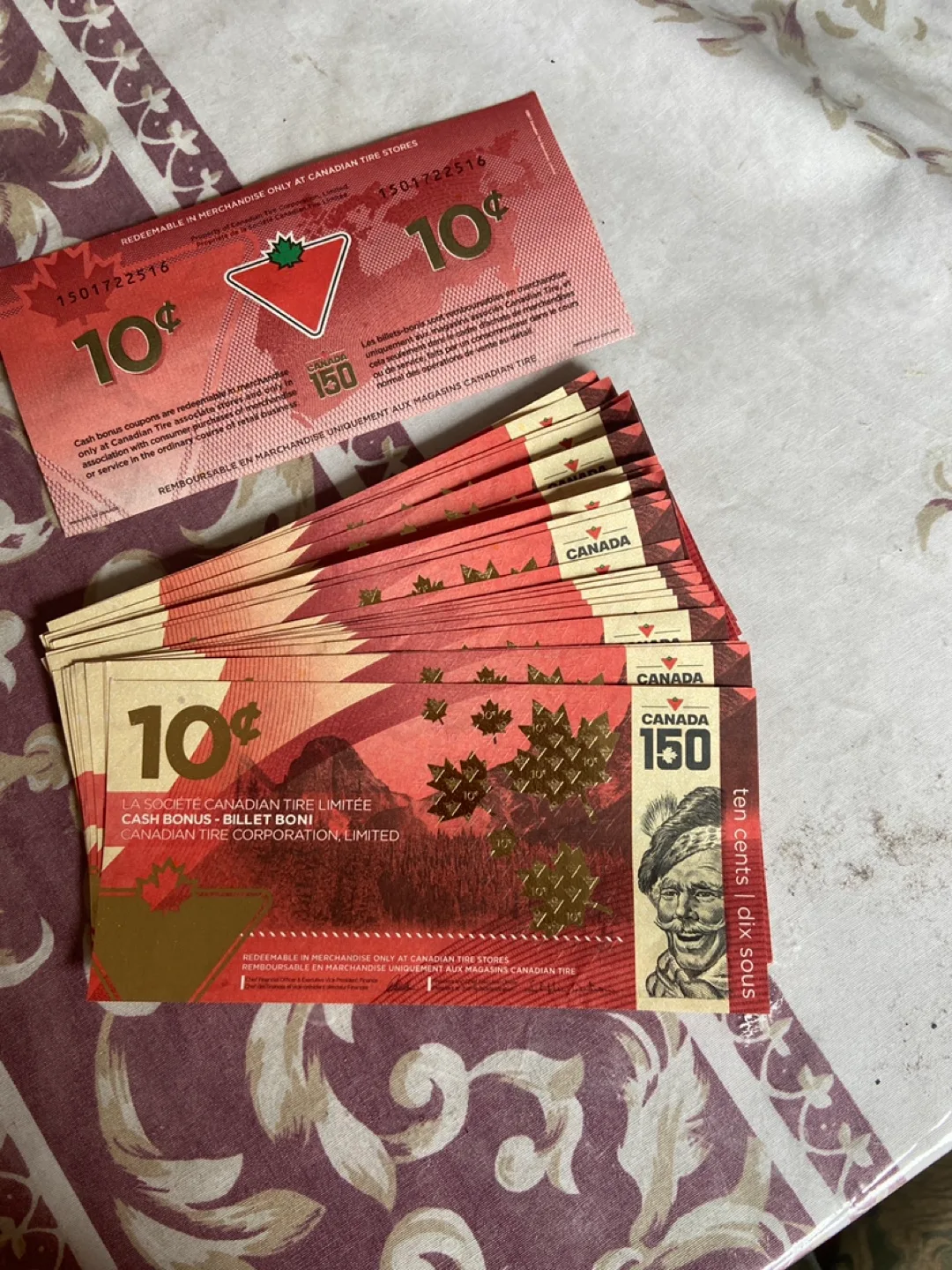 Canadian Tire 10¢ Cash Bonus collection item 🧡 image indicator(3)