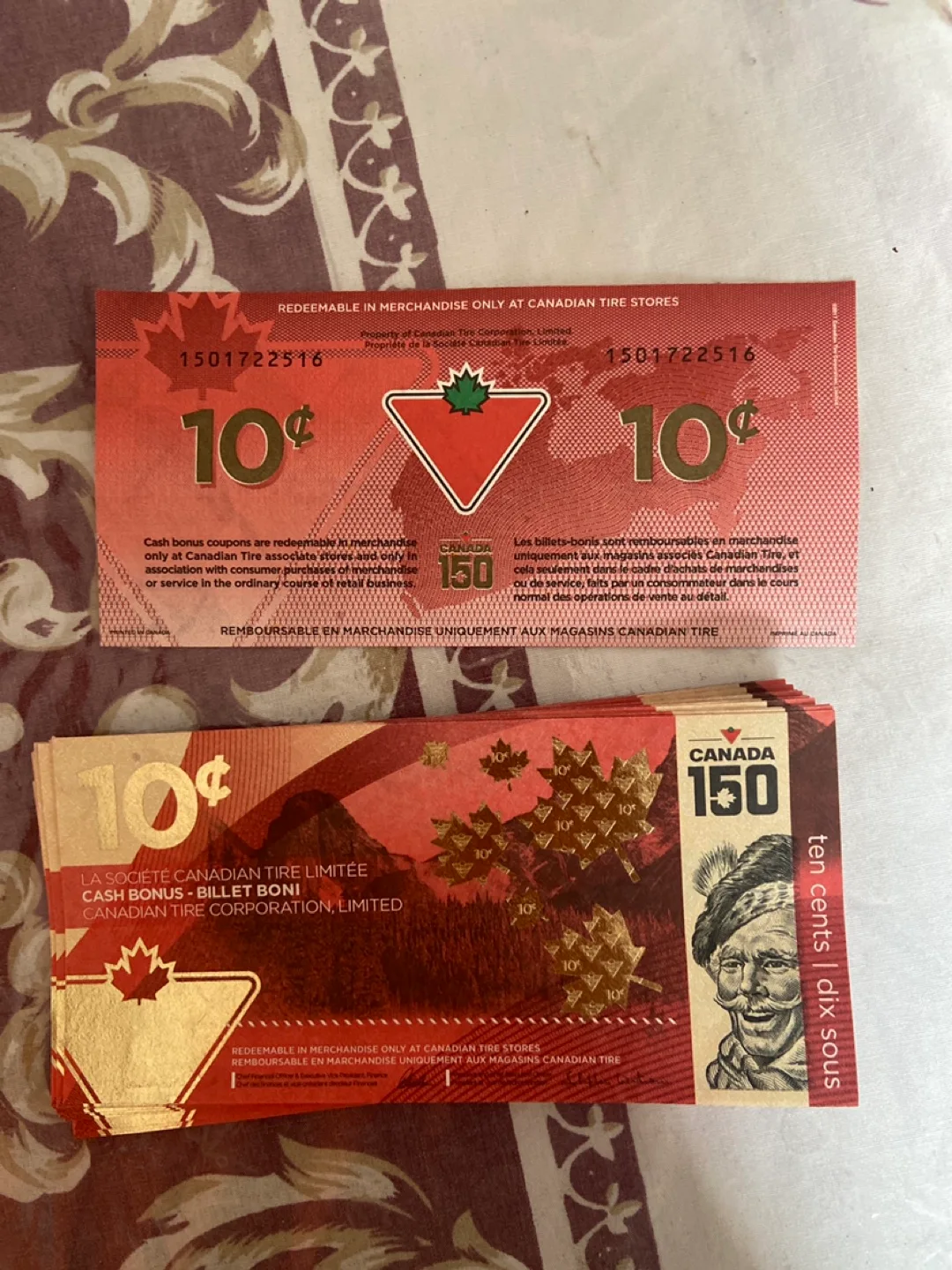 Canadian Tire 10¢ Cash Bonus collection item 🧡 image indicator(2)