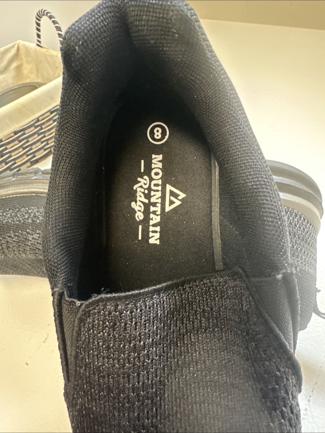 Mountain Ridge Black Slip-On Shoes - Size 8 - photo 3