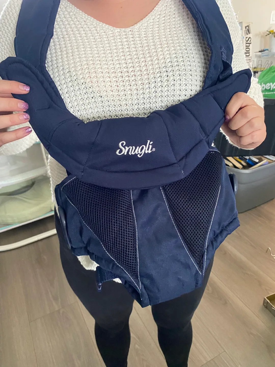 Snugli Baby Carrier - Navy Blue thumbnail