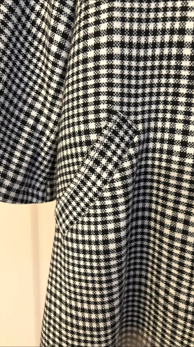 Black & White Houndstooth Coat image indicator(4)