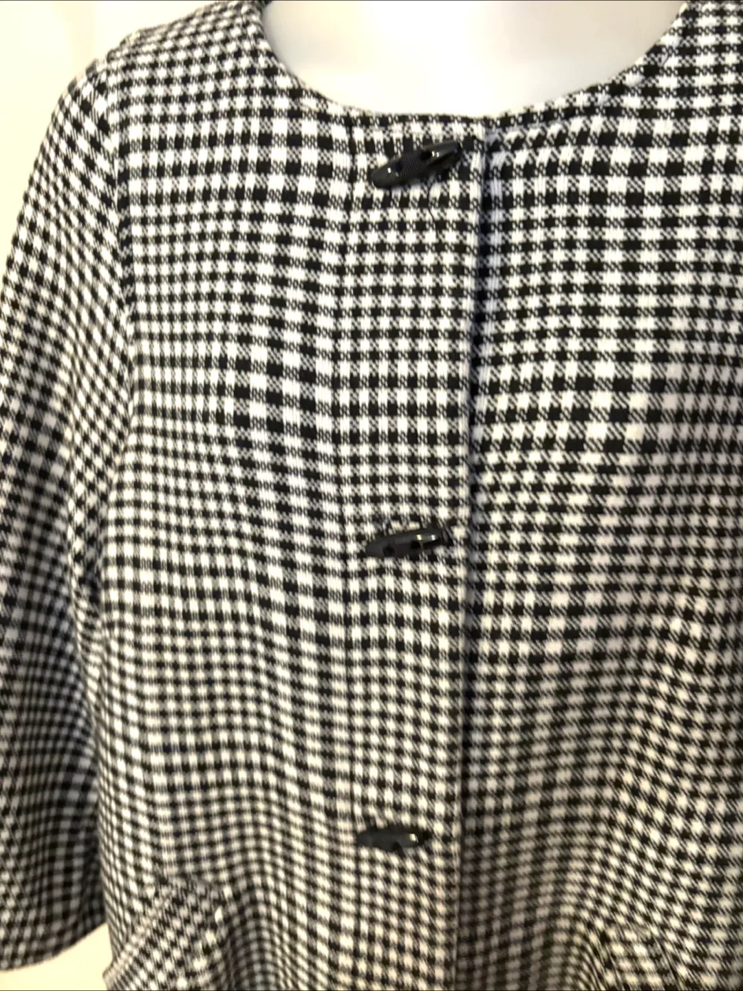 Black & White Houndstooth Coat image indicator(2)