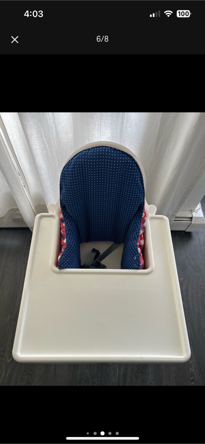 IKEA High Chair with Custom Cushions - photo 5