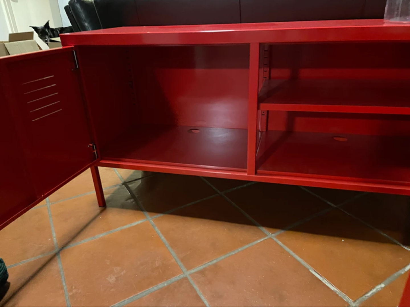 Red Metal Cabinet - photo 3