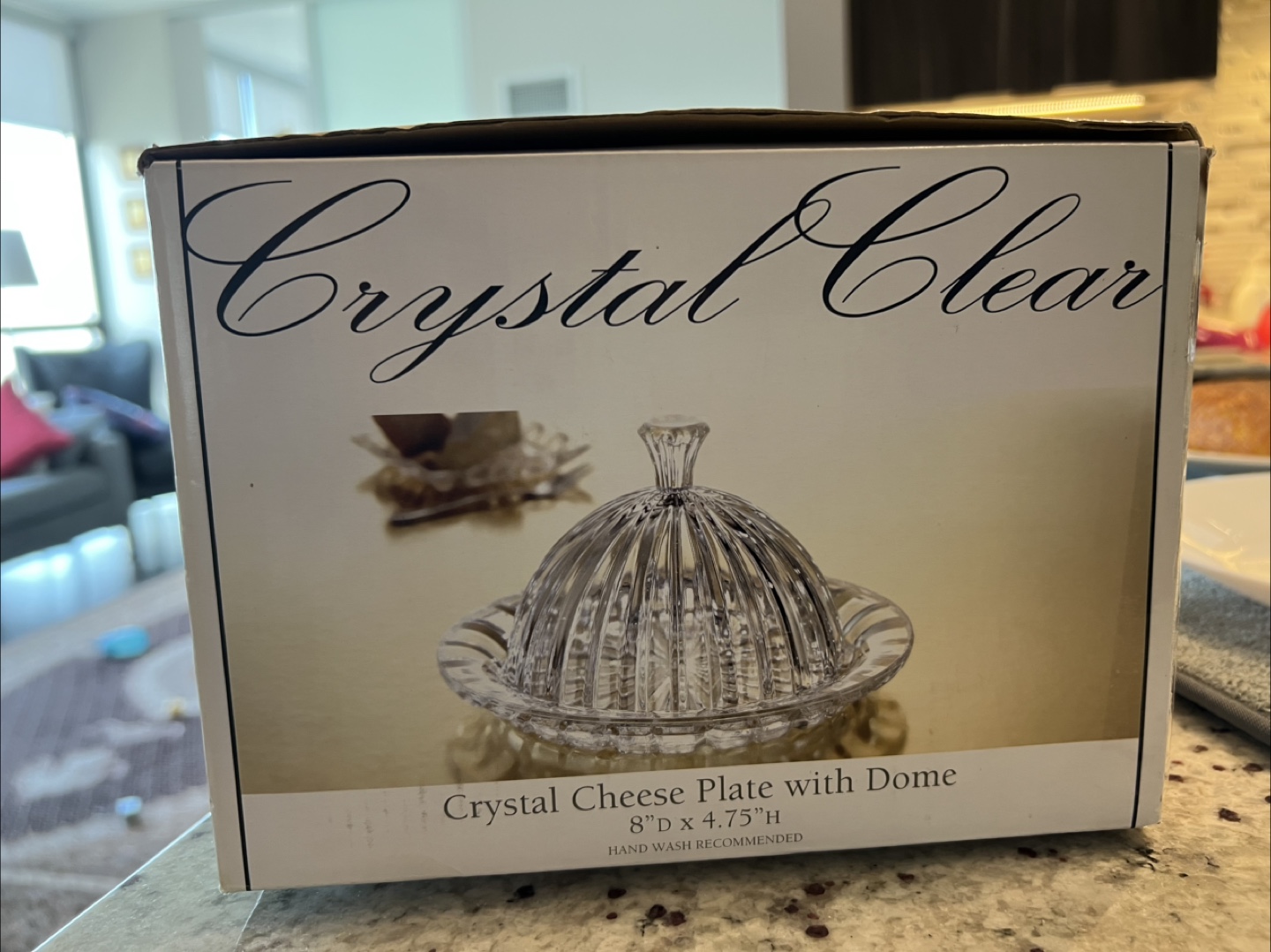 Crystal Clear Alexandria Cheese Plate with Dome - photo 4