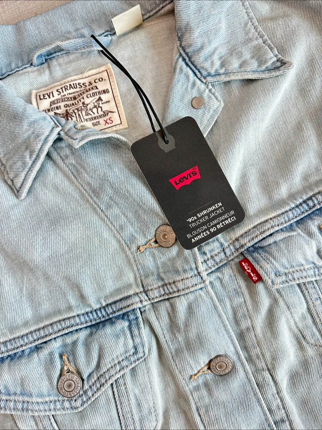 Levi's '90s Shrunken Trucker Jacket Size XS NWT image indicator(3)