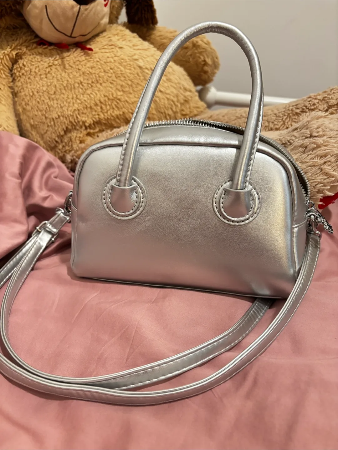 Brand New Silver Mini Handbag thumbnail