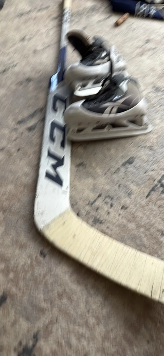 CCM Hockey Stick & Reebok Ice Skates thumbnail