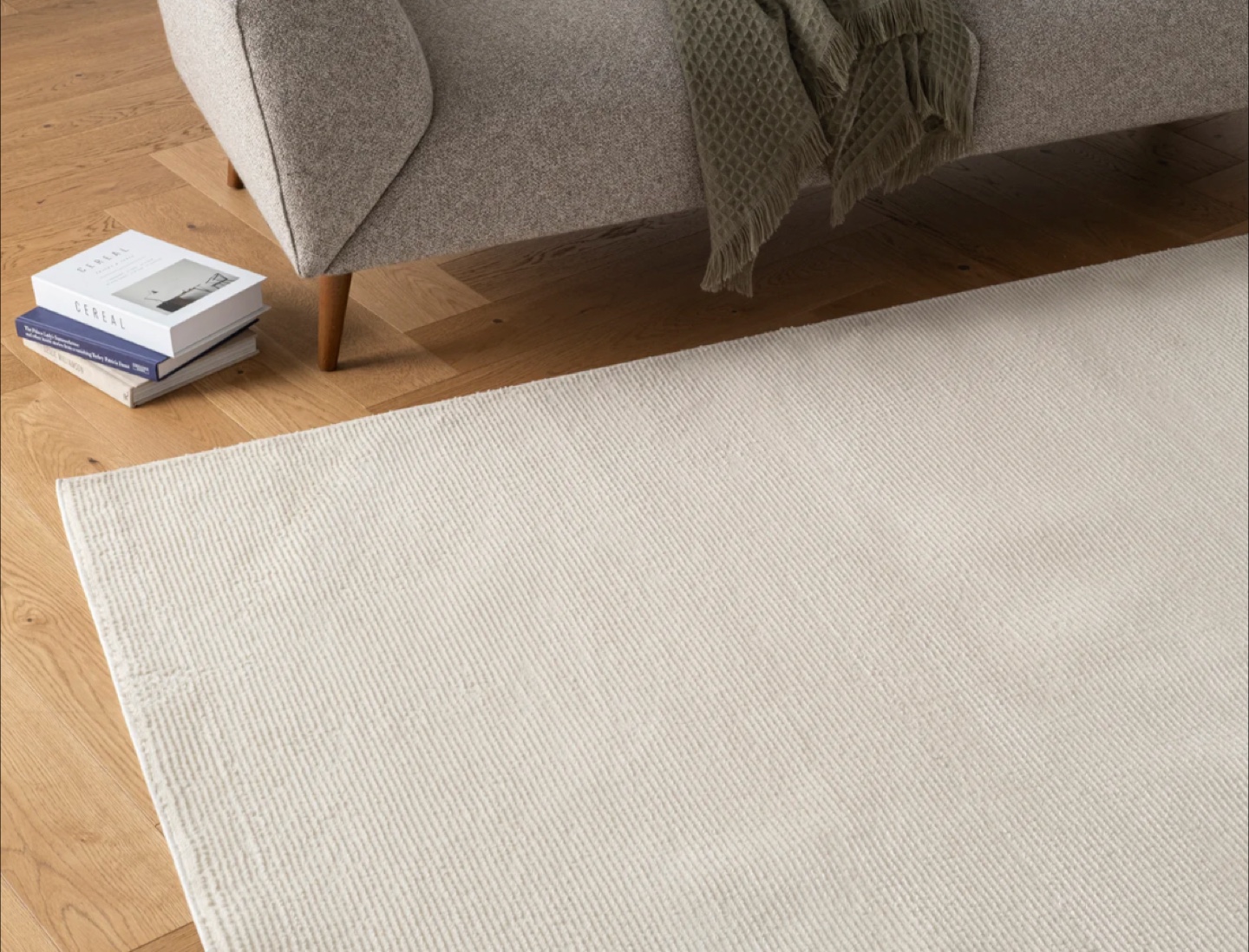 Revival Washable Rug - Bone Beige / 67" x 9' - photo 3