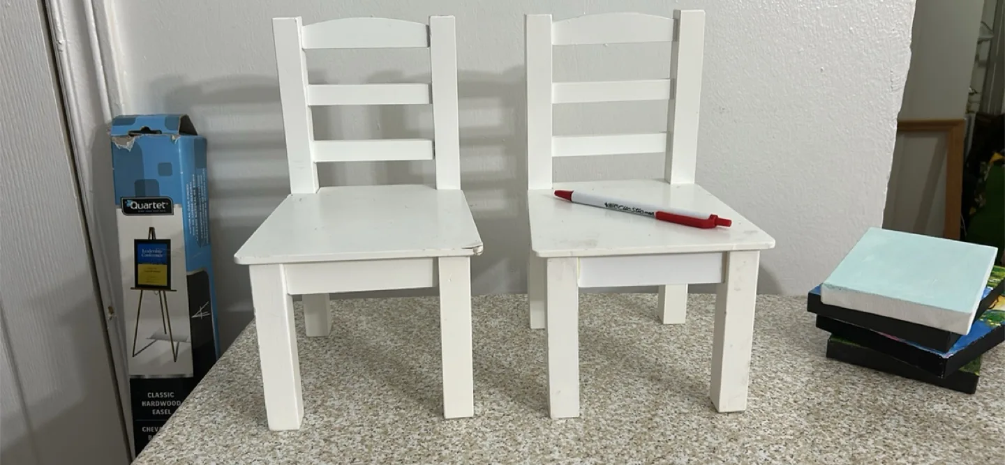 IKEA Children's Chairs - White thumbnail