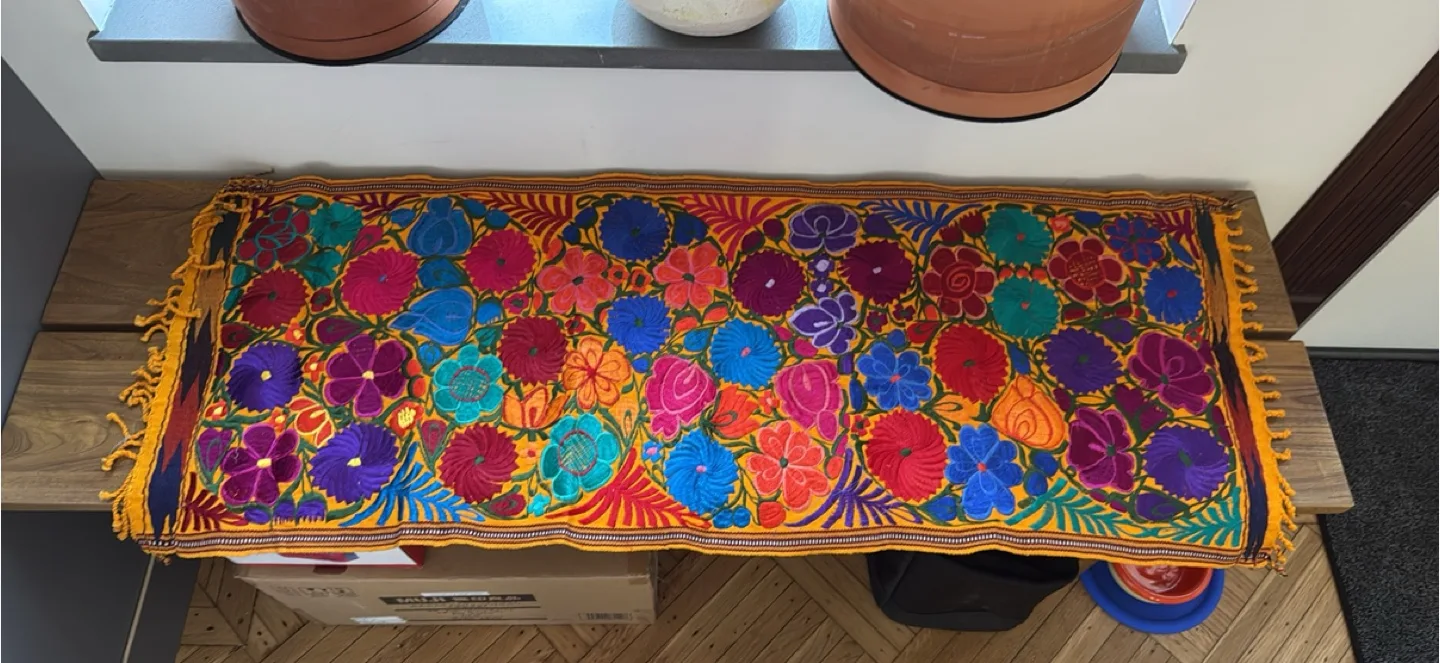 Oaxacan hand made table runner image indicator(3)