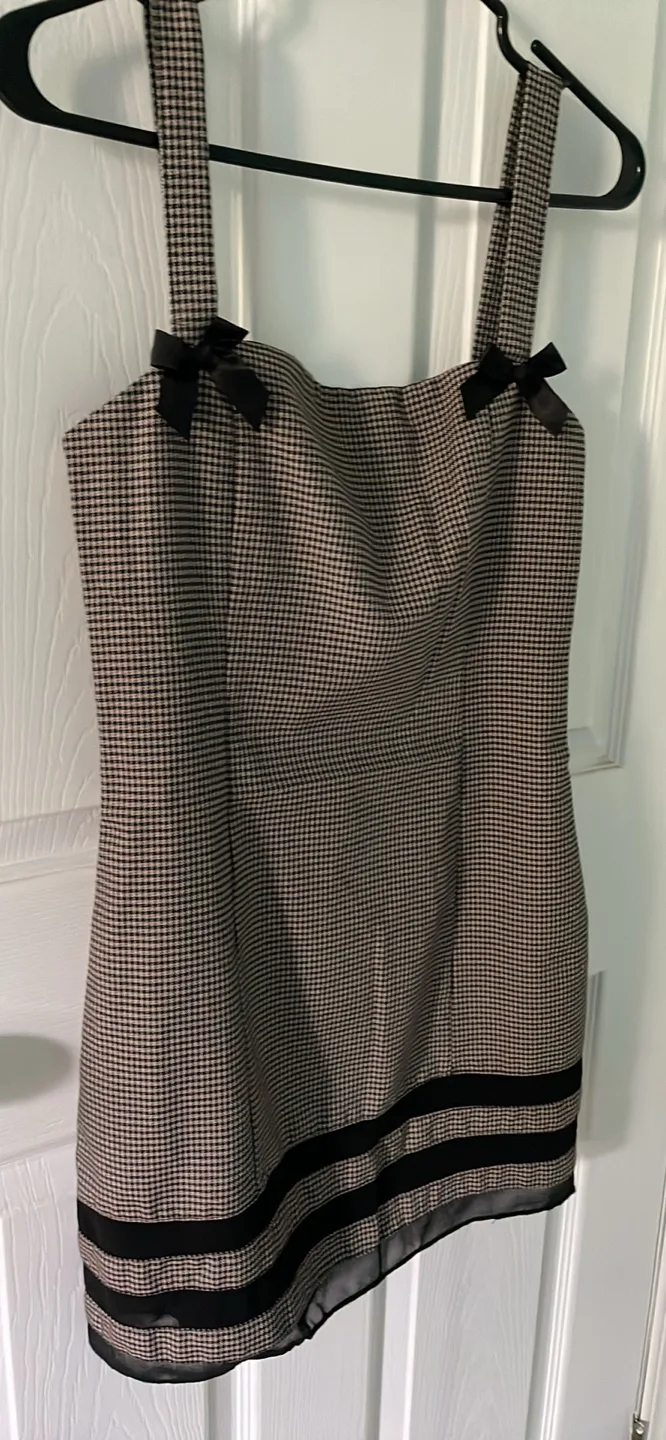 Houndstooth Dress with Bows thumbnail