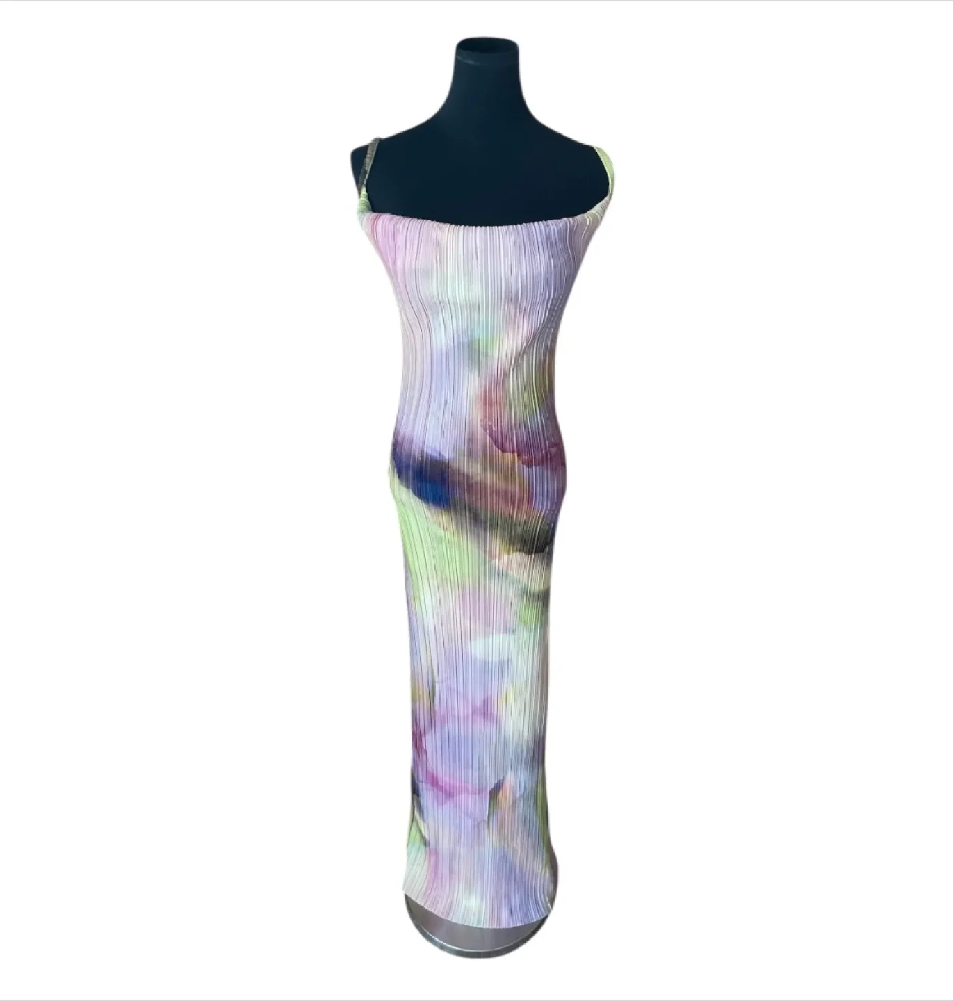 NWOT Soft Pastel Multi-Coloured Maxi Dress image indicator(5)