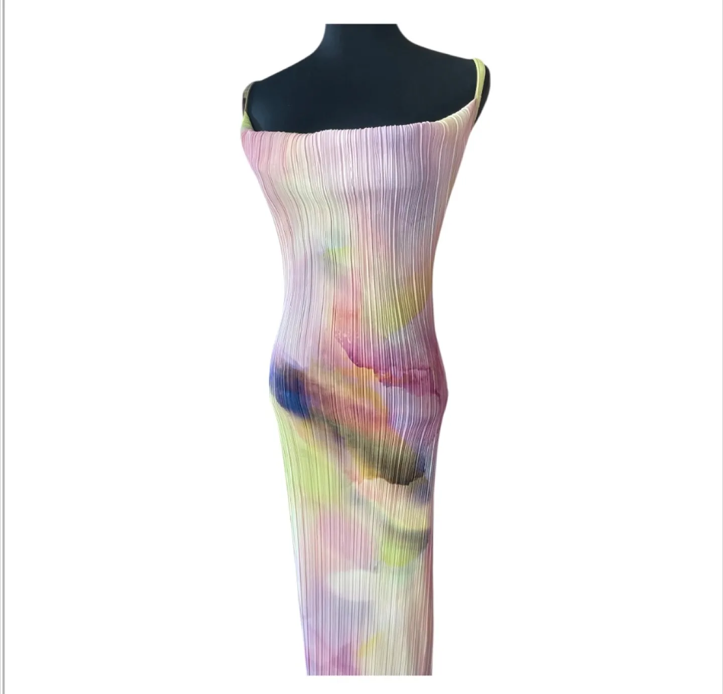 NWOT Soft Pastel Multi-Coloured Maxi Dress image indicator(10)