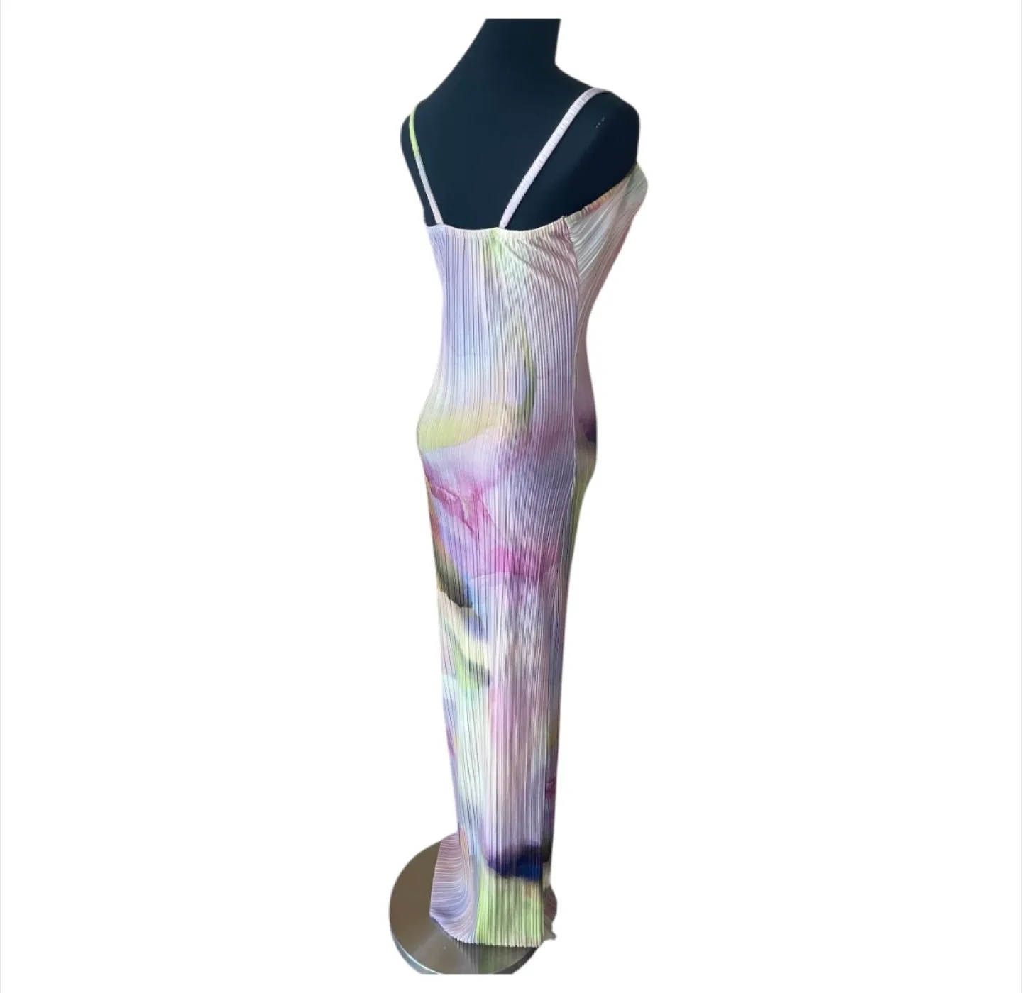 NWOT Soft Pastel Multi-Coloured Maxi Dress image indicator(7)