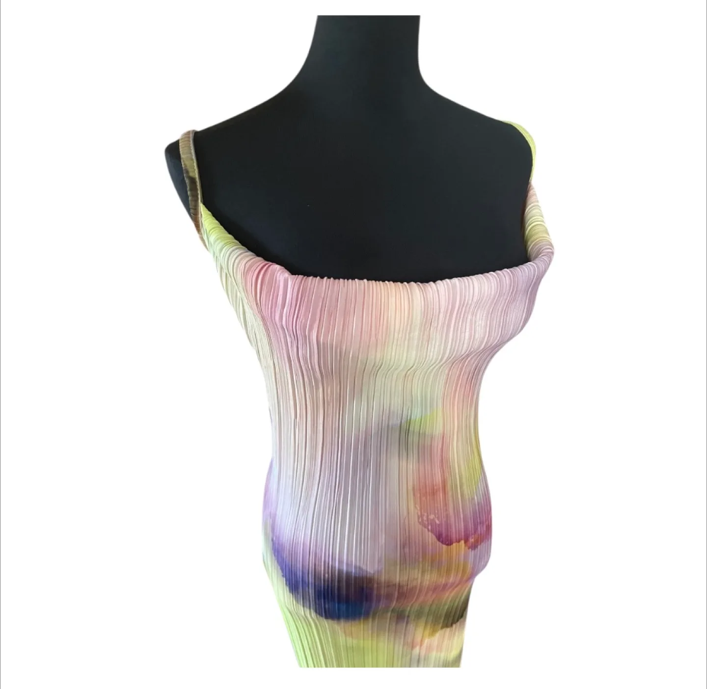 NWOT Soft Pastel Multi-Coloured Maxi Dress image indicator(9)