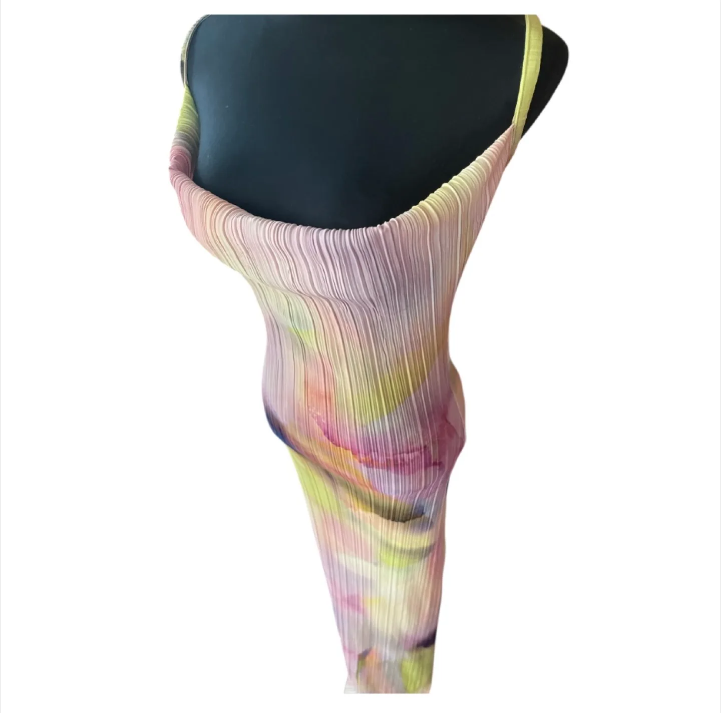 NWOT Soft Pastel Multi-Coloured Maxi Dress image indicator(8)