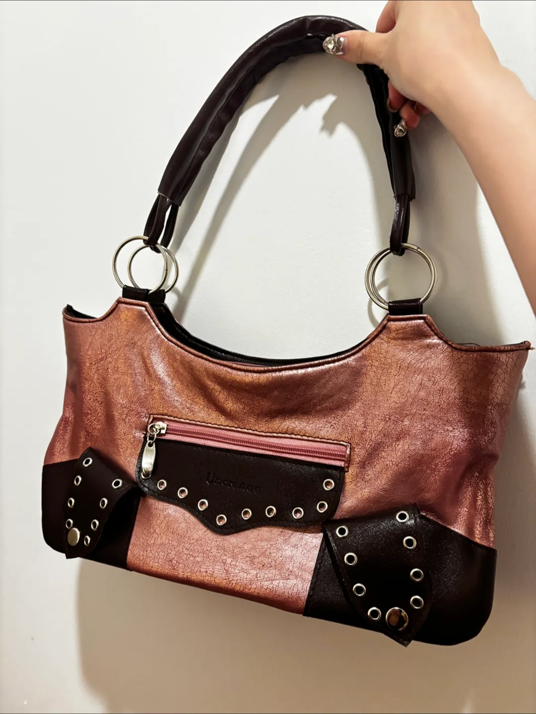 Urban Age Metallic Pink Purse thumbnail