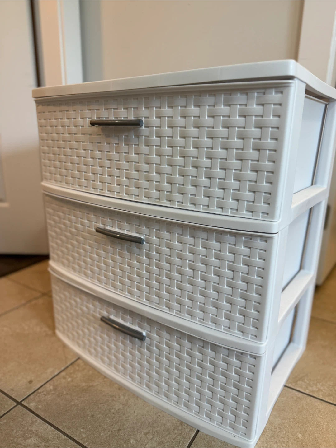 Sterilite 3-Drawer White Weave Tower/ Organizer - photo 5