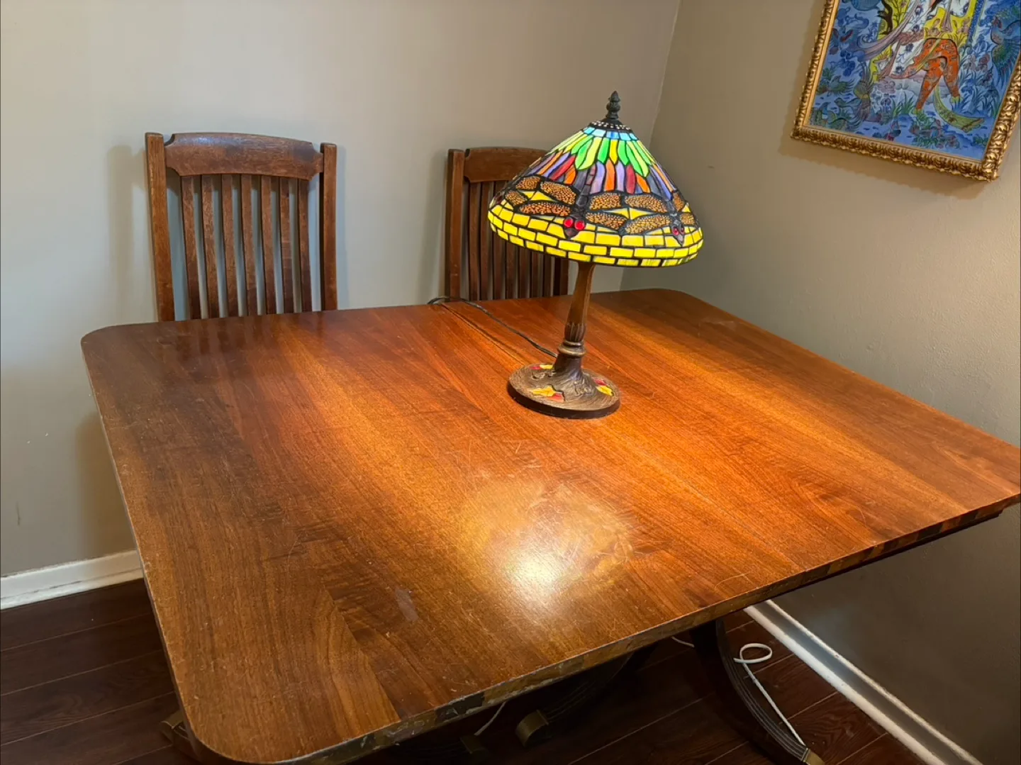 Solid Wood Dining room table (4 chairs included!) image indicator(7)