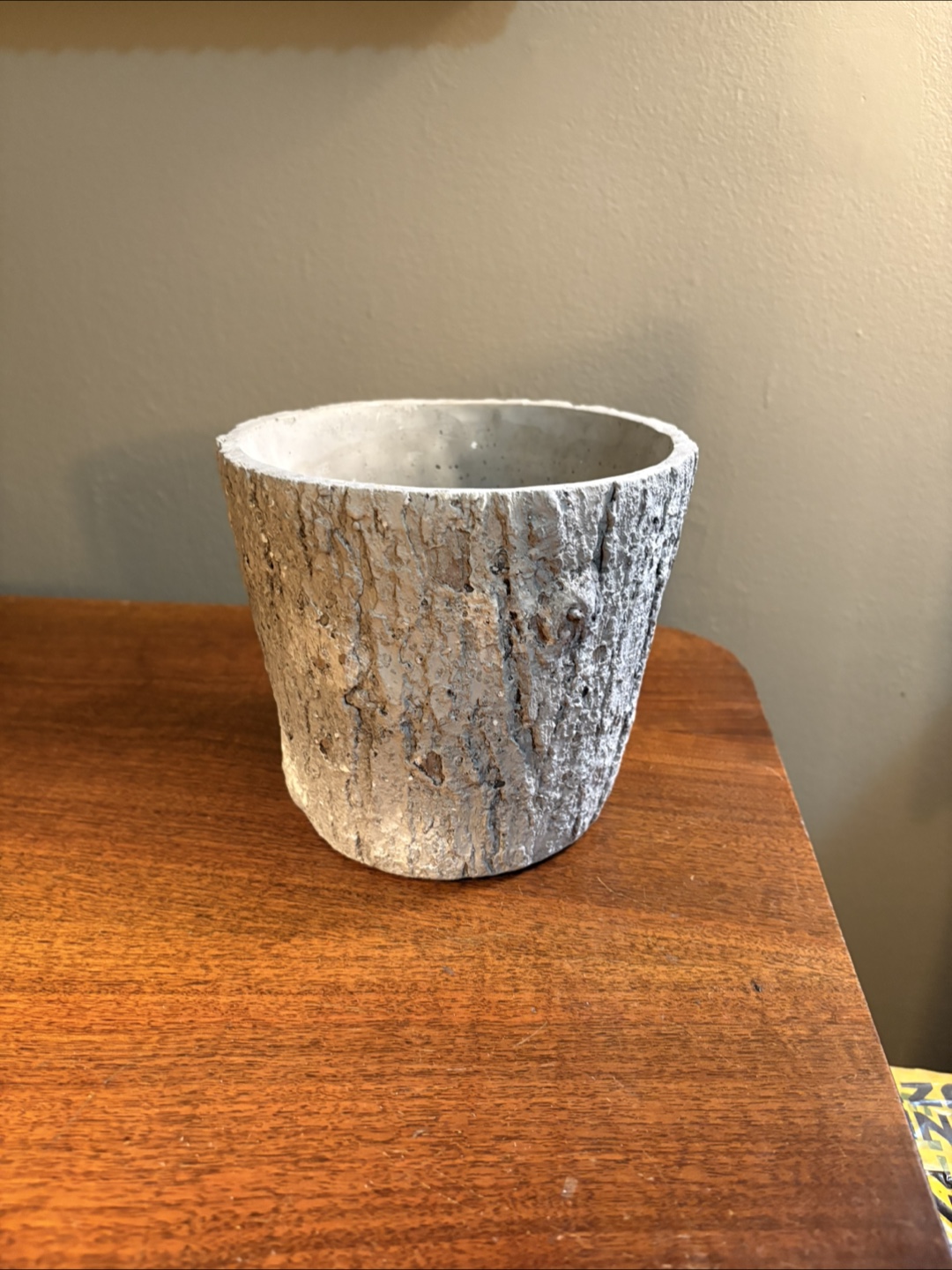 Tree Bark Textured Planter