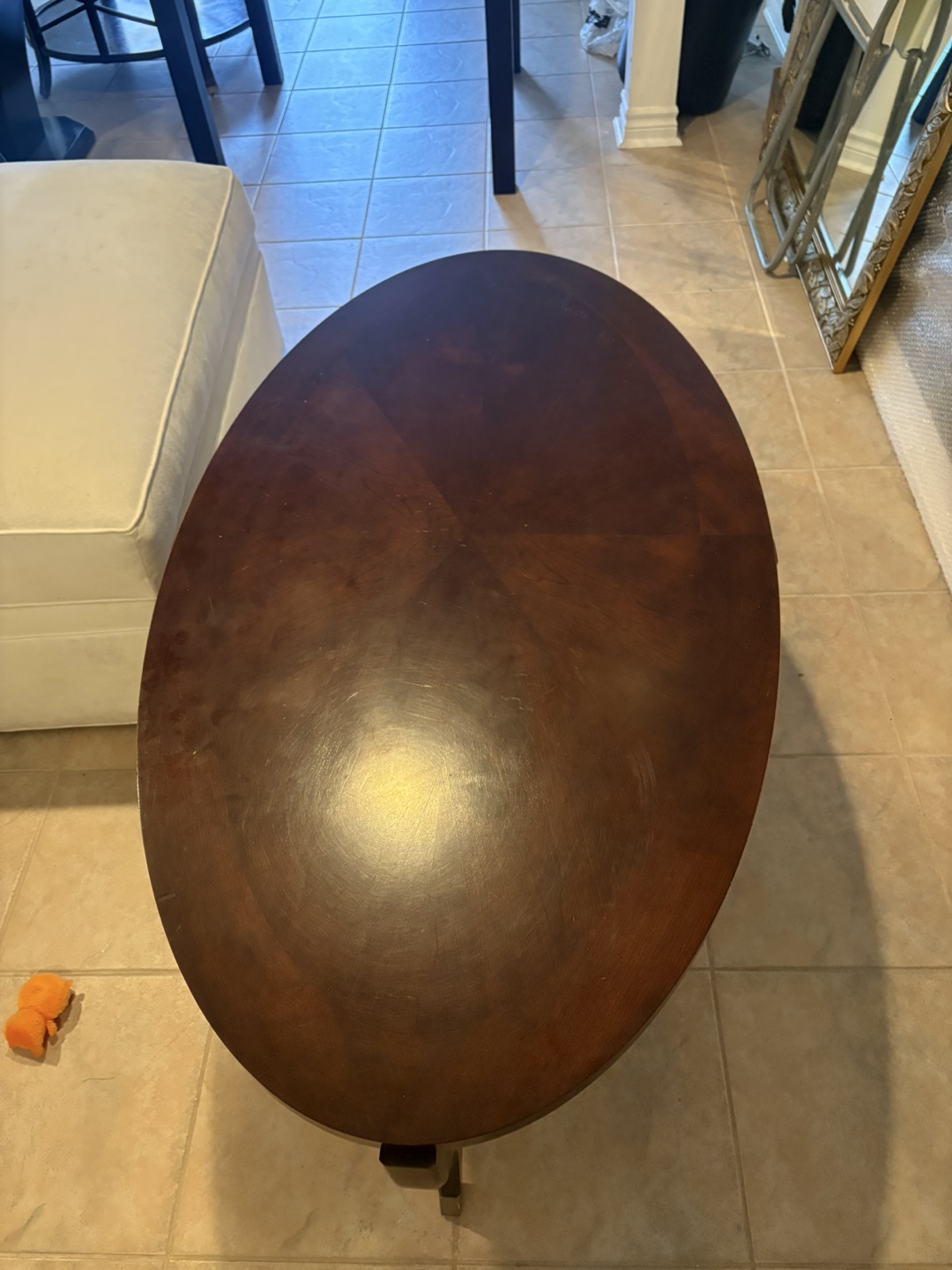 Oval Wood Coffee Table - photo 3
