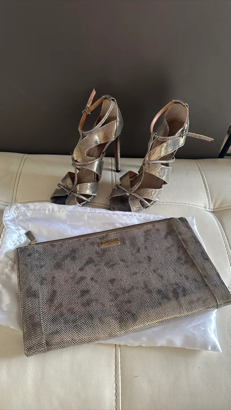 My Shoes Heels, Size 8 with Matching Clutch thumbnail