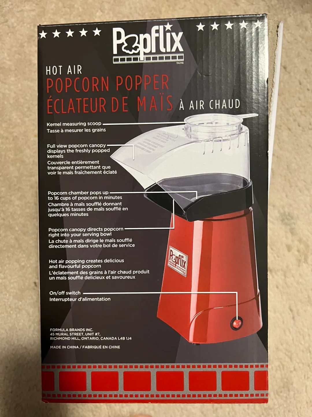 New Popflix Hot Air Popcorn Popper image indicator(2)