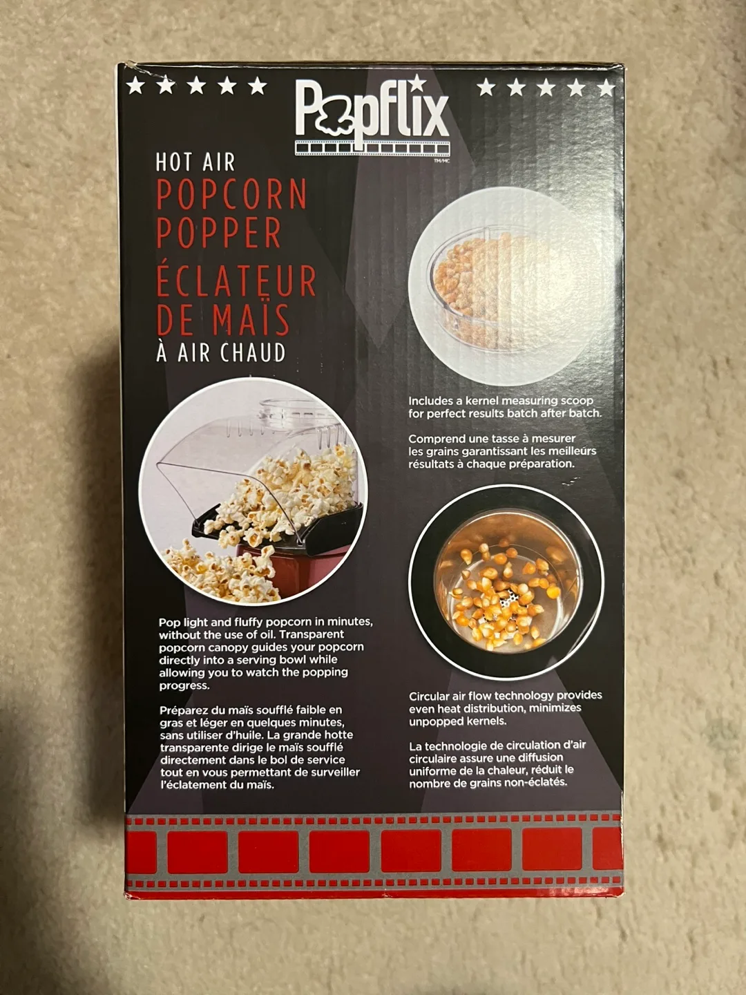 New Popflix Hot Air Popcorn Popper image indicator(3)