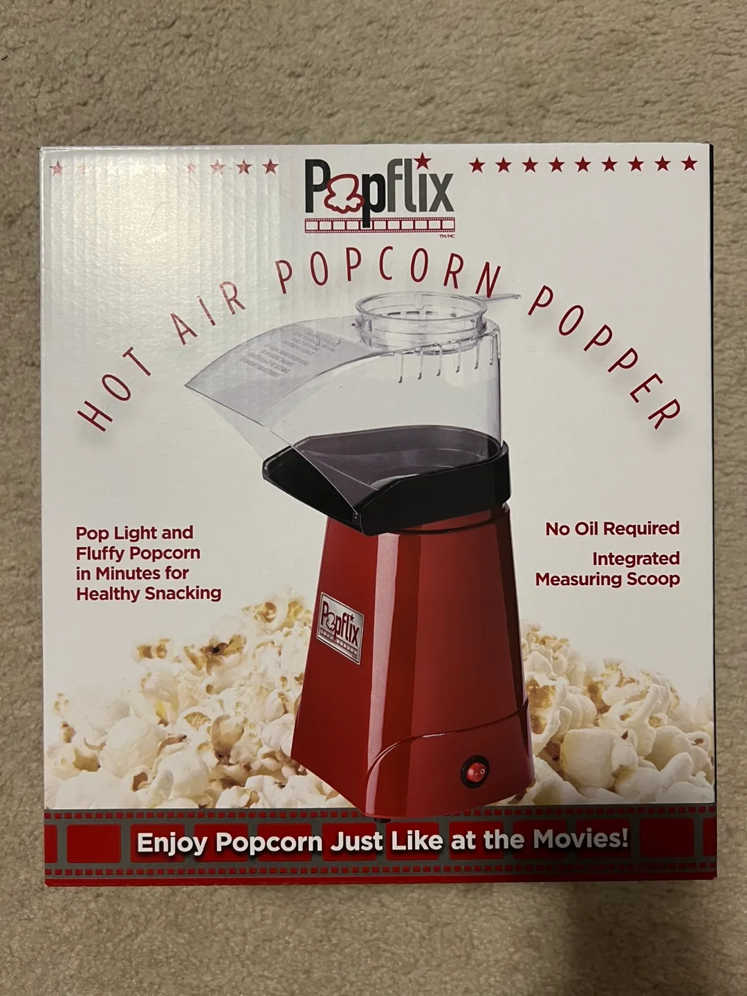 New Popflix Hot Air Popcorn Popper thumbnail
