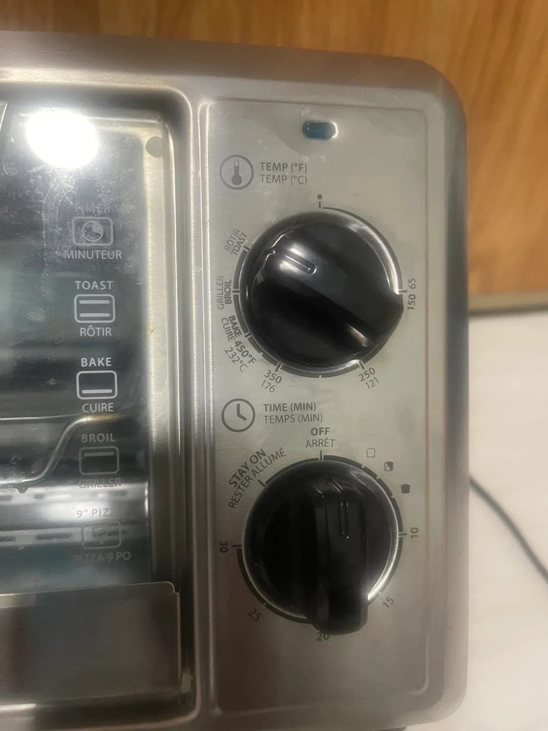 Black mini Toaster / Oven image indicator(4)