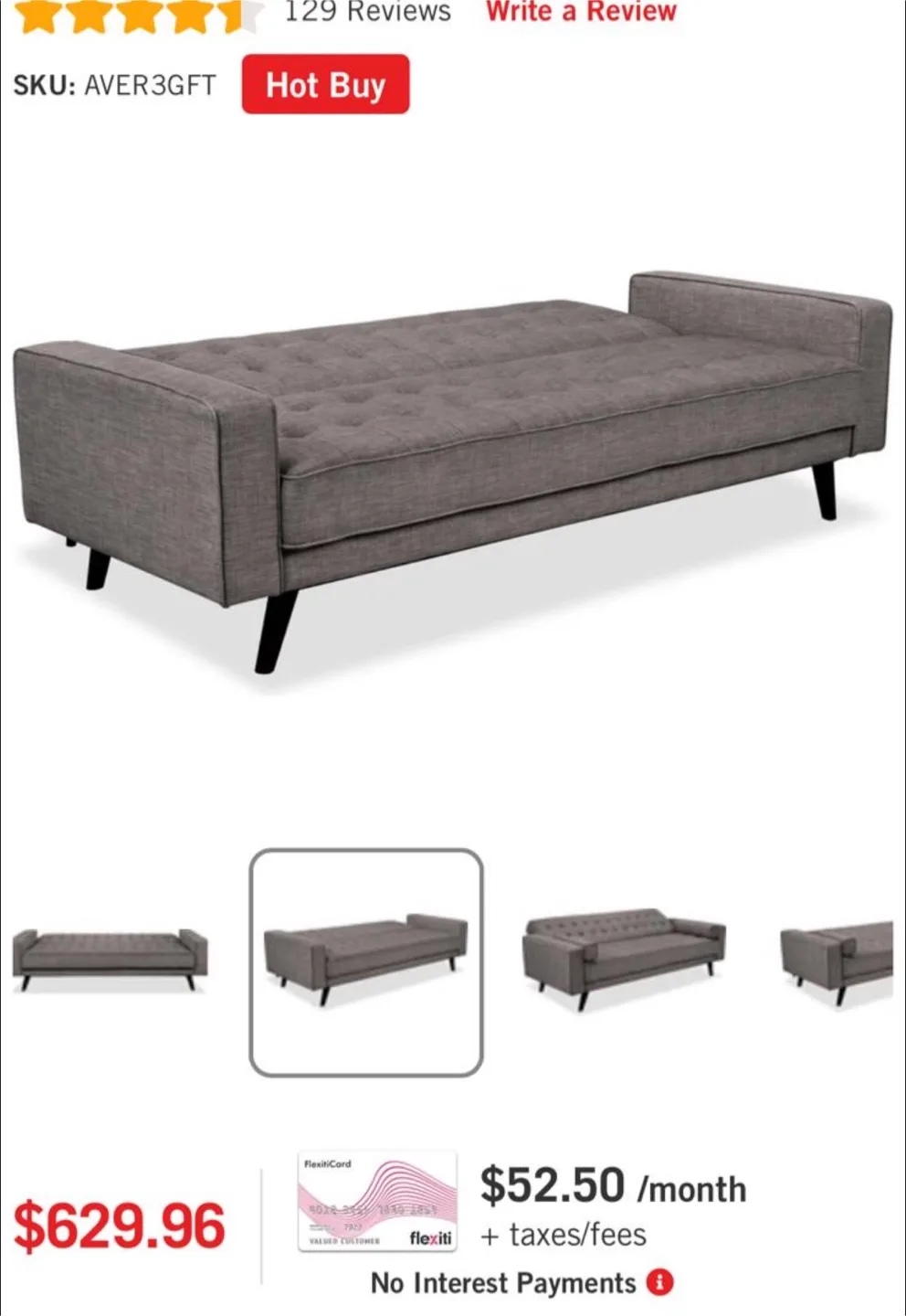 Sofa Bed, Full size, like new condition image indicator(6)