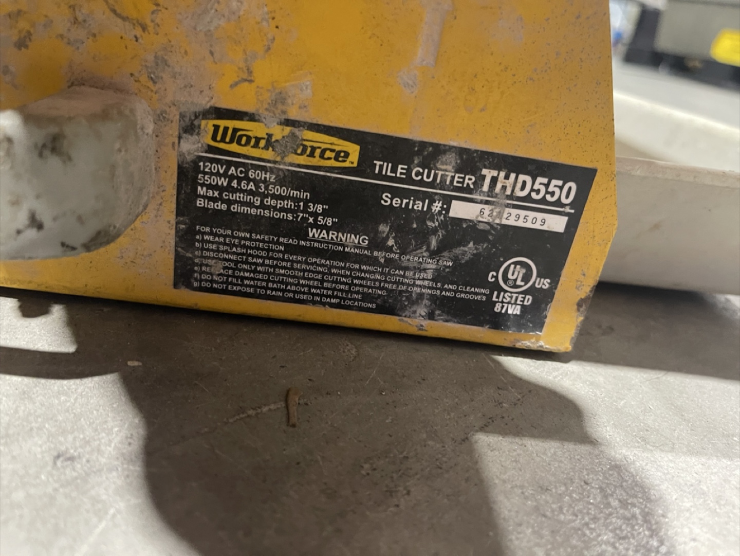 Workforce THD550 Tile Cutter - photo 2