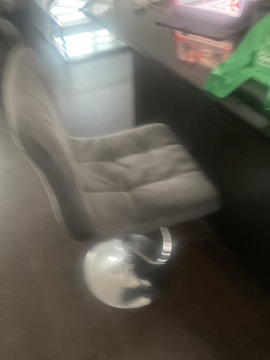 Grey Swivel Bar Stool - photo 2