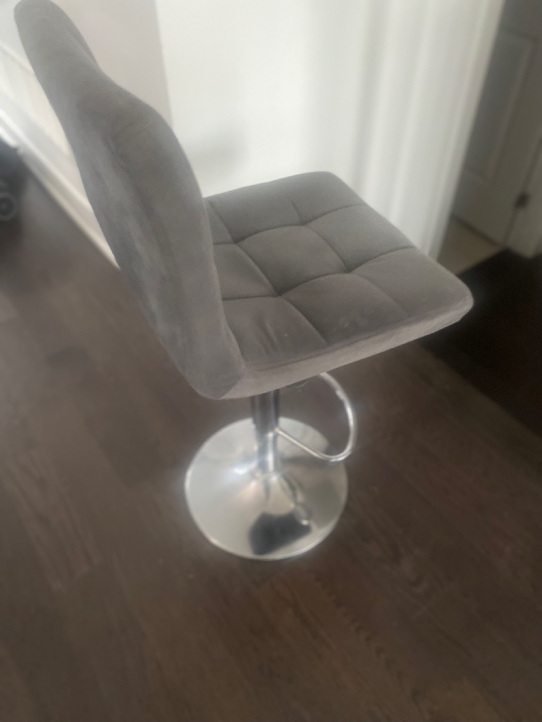 Grey Swivel Bar Stool - photo 4