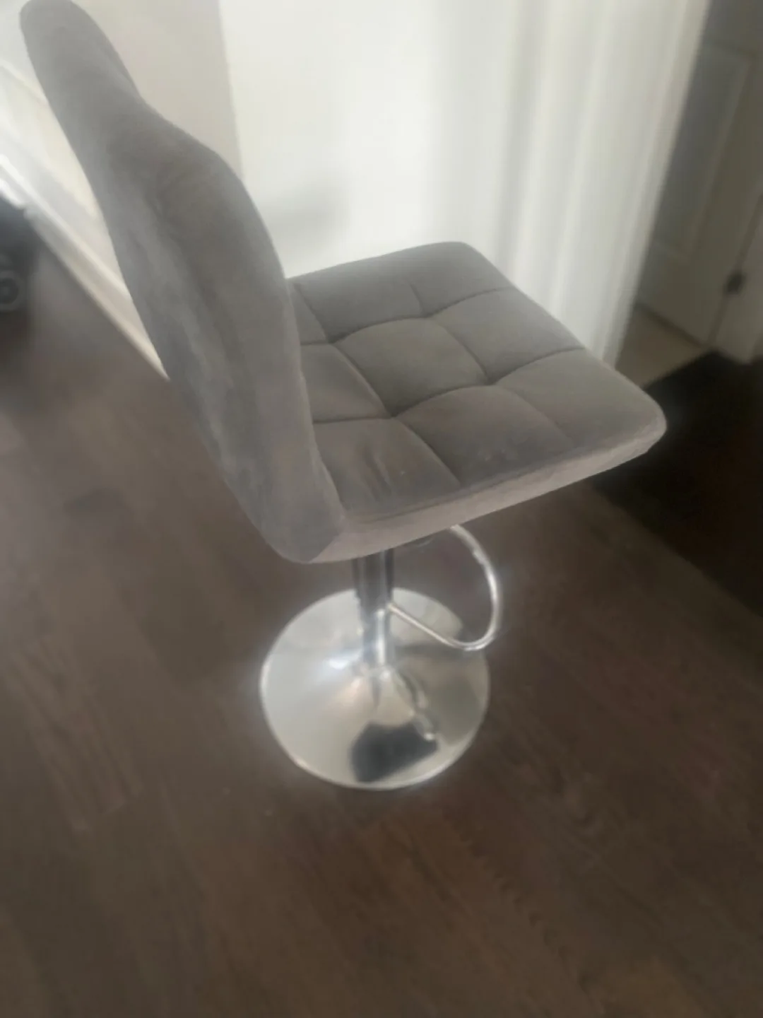 Grey Swivel Bar Stool image indicator(4)