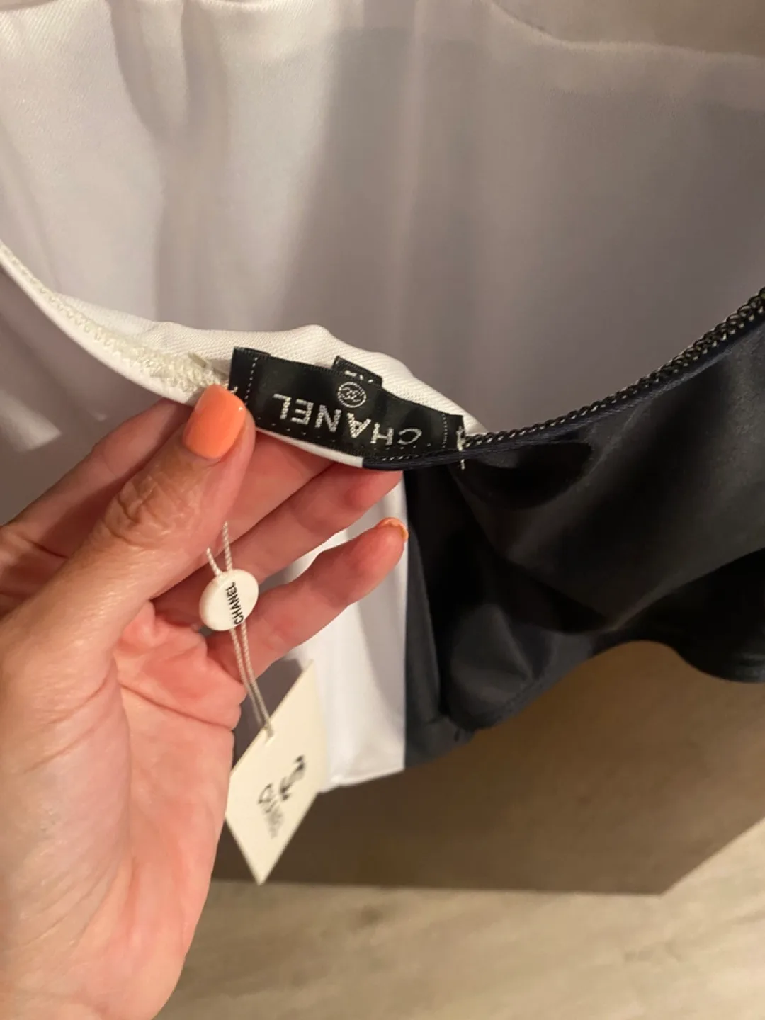 Chanel Black & White One-Piece Swimsuit image indicator(4)