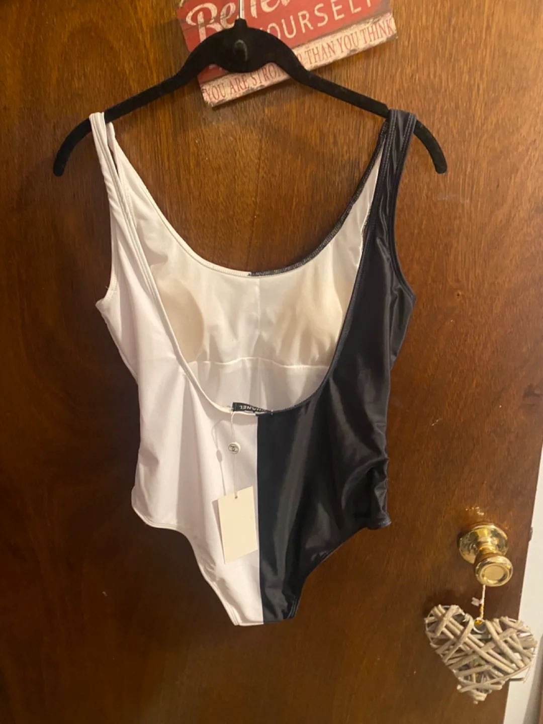 Chanel Black & White One-Piece Swimsuit image indicator(3)