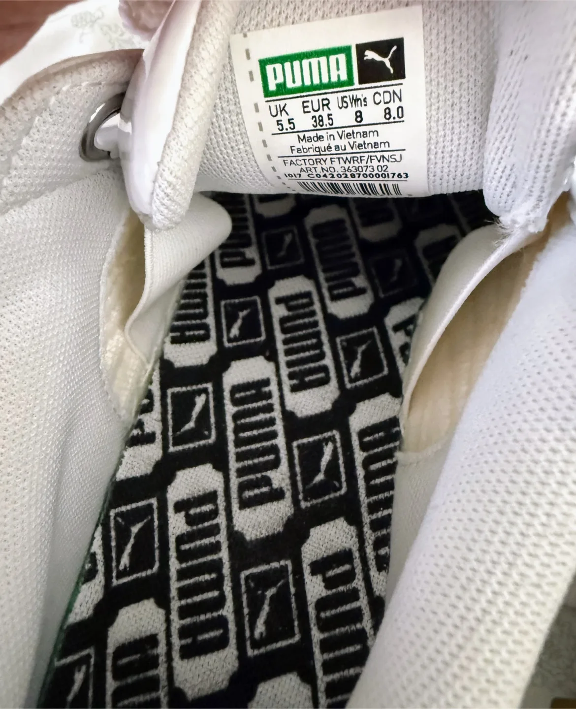 Puma Basket Bow Women's White Shoes - Size 8 image indicator(4)