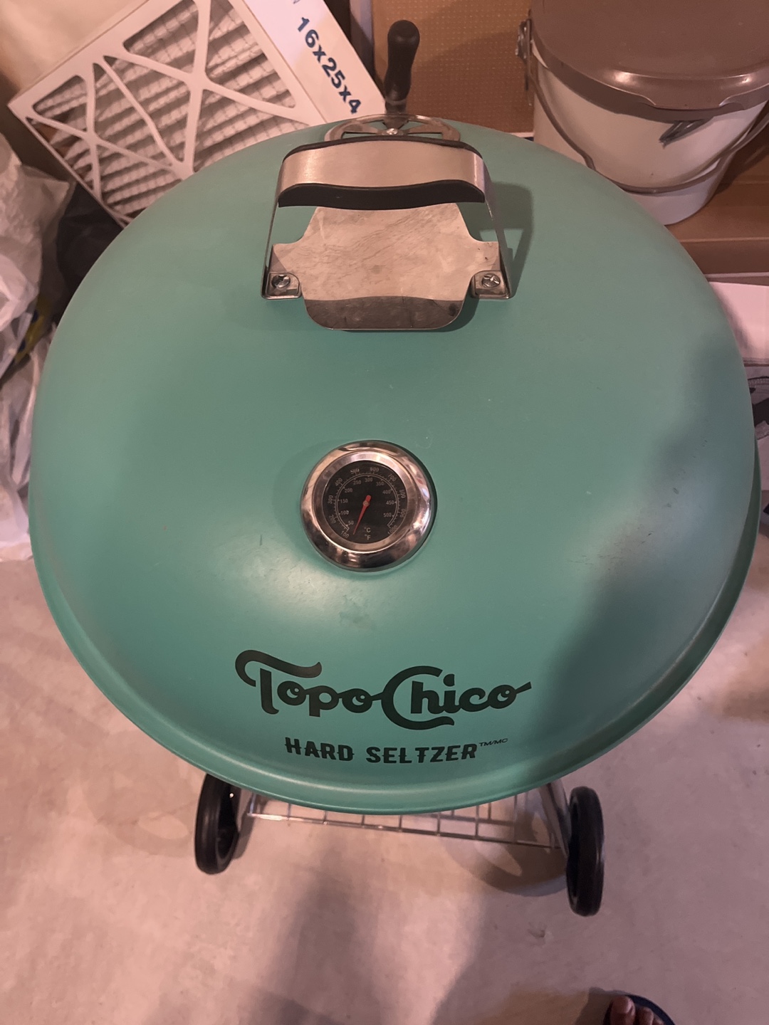 Topo Chico Hard Seltzer Charcoal Grill