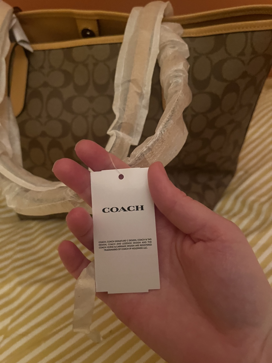 New Coach Sig City Tote Khaki/Honeycomb - photo 5
