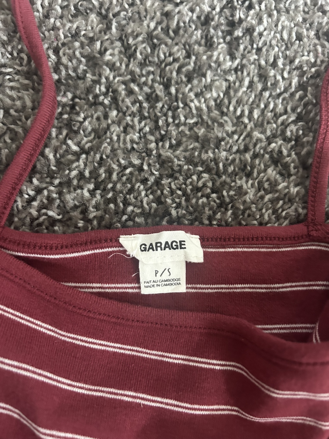 Garage Striped Tank Top - Size S