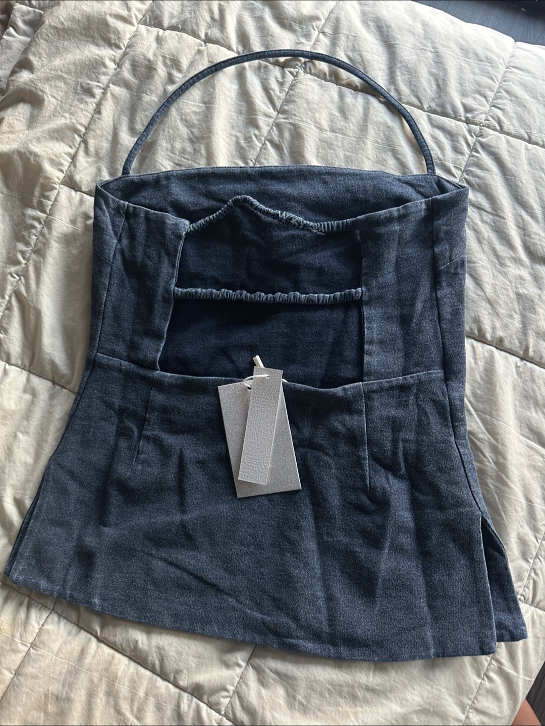 Denim Halter Top - photo 2