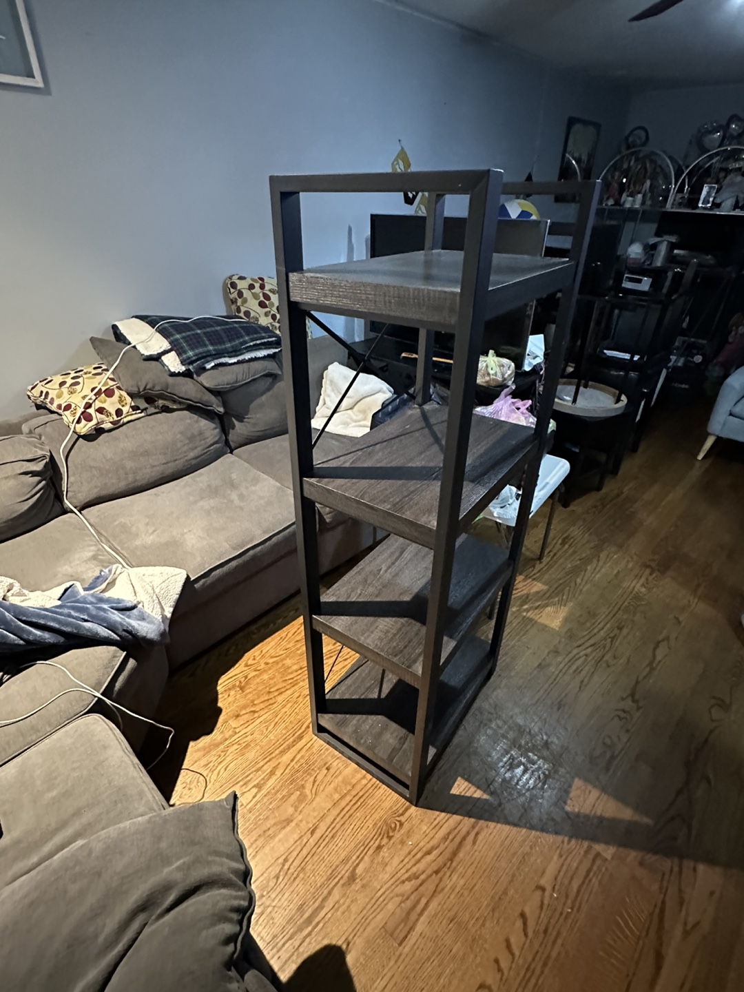 Black 4-Tier Ladder Shelf - 27" Wide - photo 2