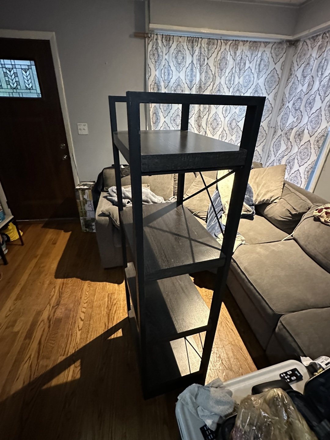 Black 4-Tier Ladder Shelf - 27" Wide - photo 3