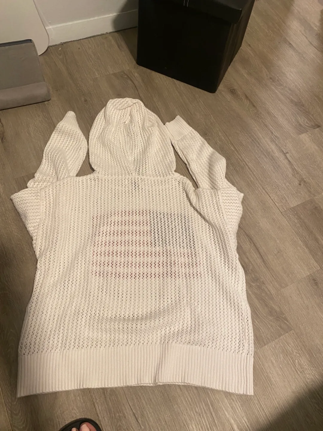 White Hoodie with American Flag image indicator(2)