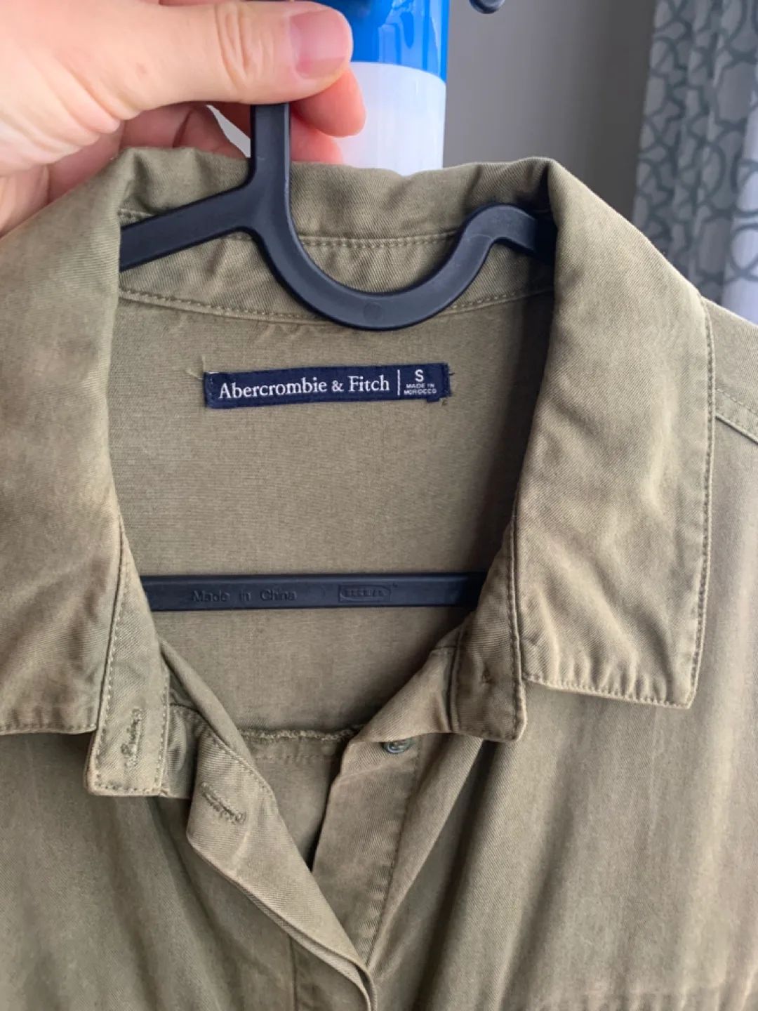 Abercrombie & Fitch Olive Green Romper - Size S image indicator(3)