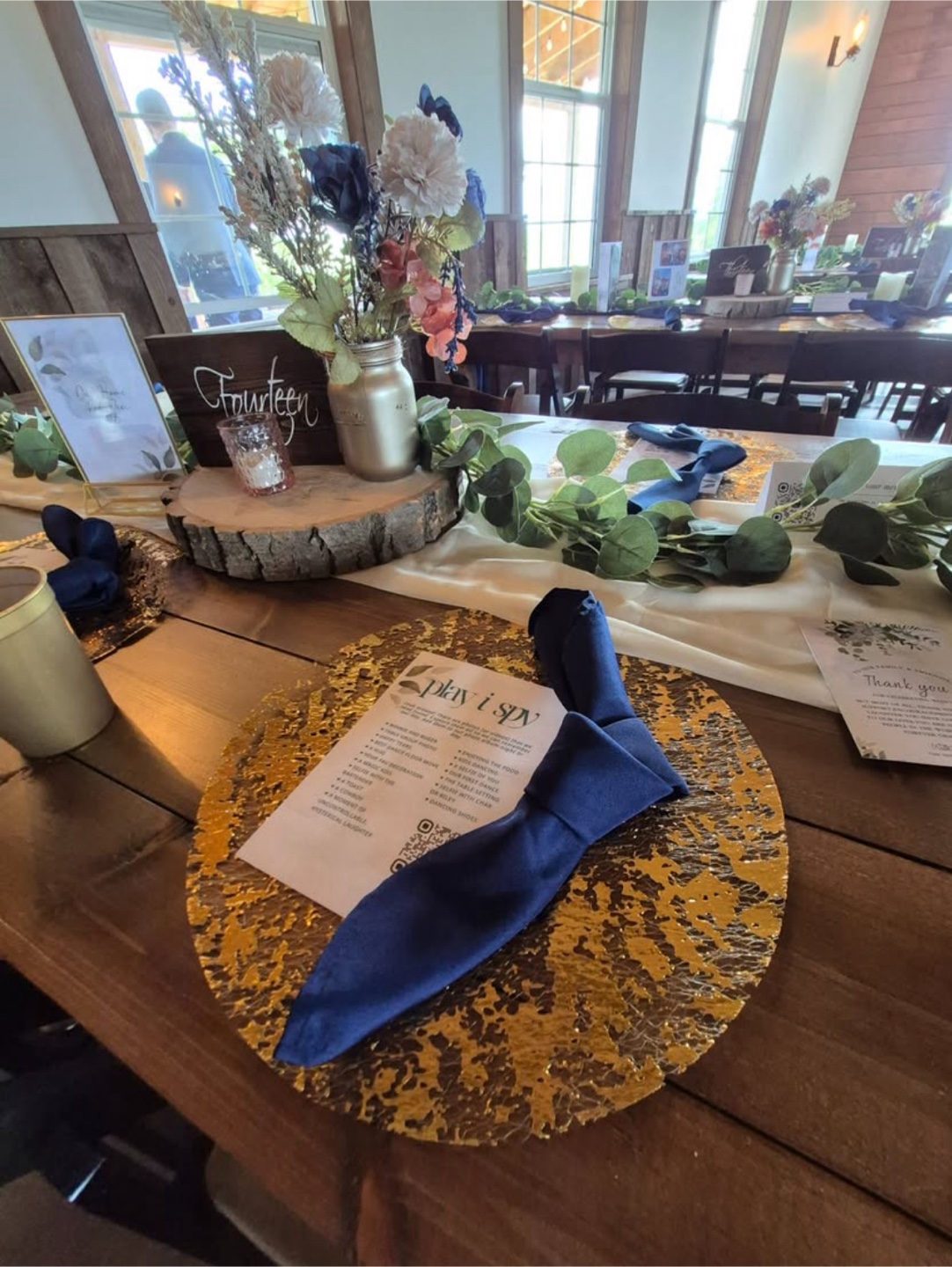 Navy Blue Napkins for Events - Cloth